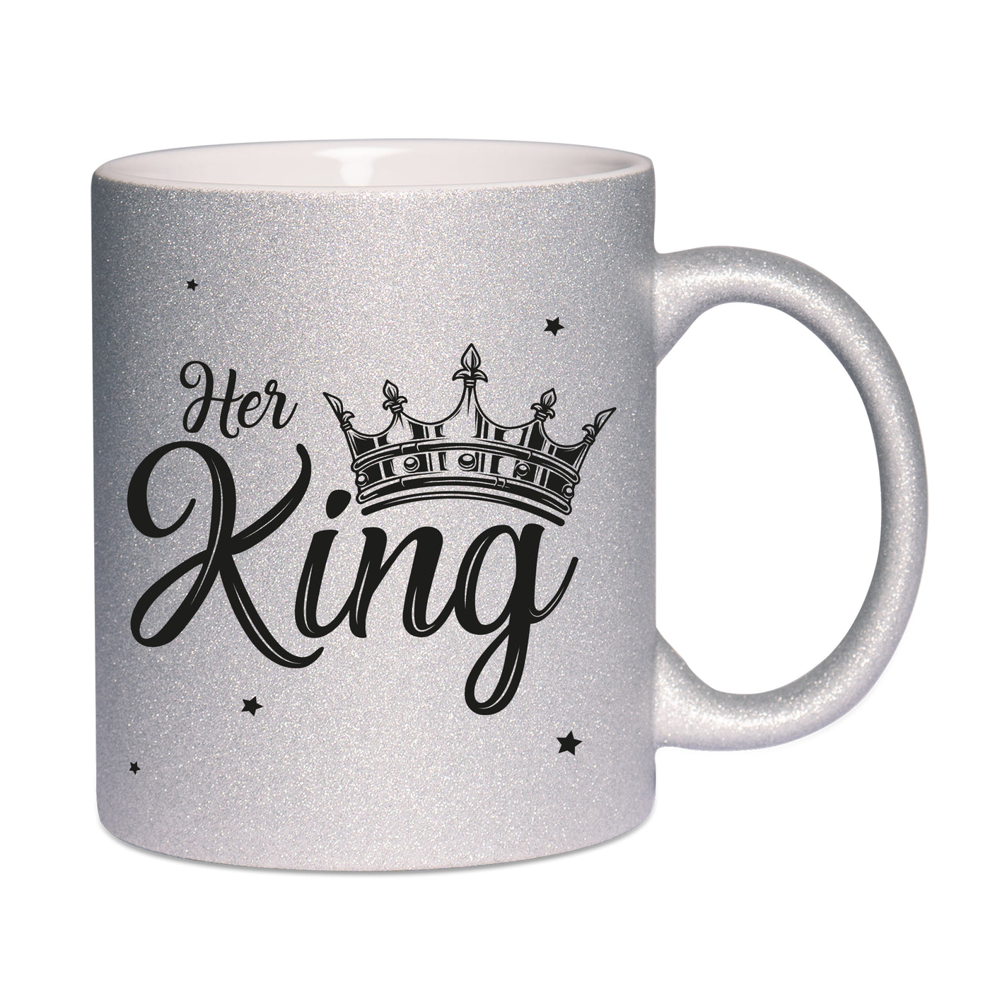 Bild: Glitzertasse - Her King & His Queen Geschenkidee