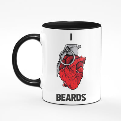 Bild: Tasse - I Love Beards Herzgranate Geschenkidee