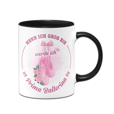 Bild: Kinder-Tasse - Wenn ich groß bin, werde ich Prima Ballerina. Geschenkidee