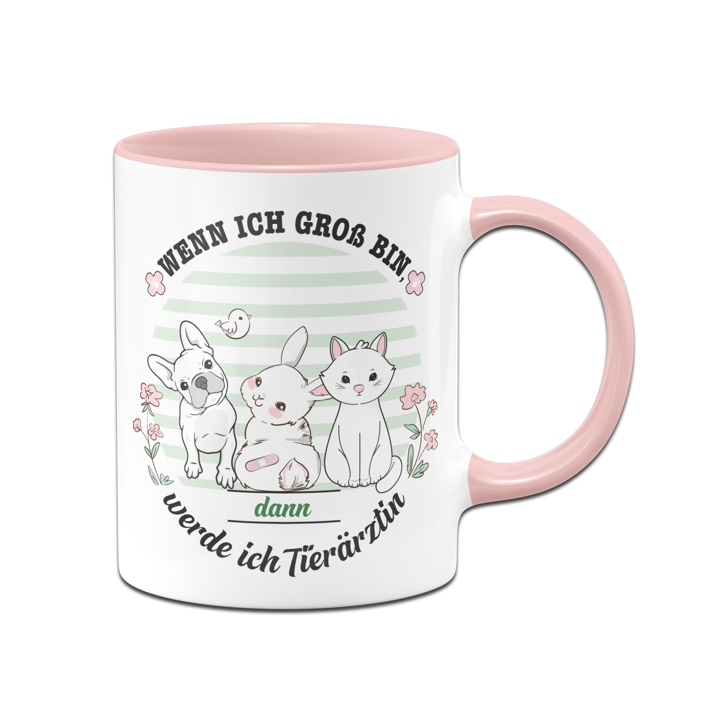 Bild: Kinder-Tasse - Wenn ich groß bin, werde ich Tierärztin. Geschenkidee