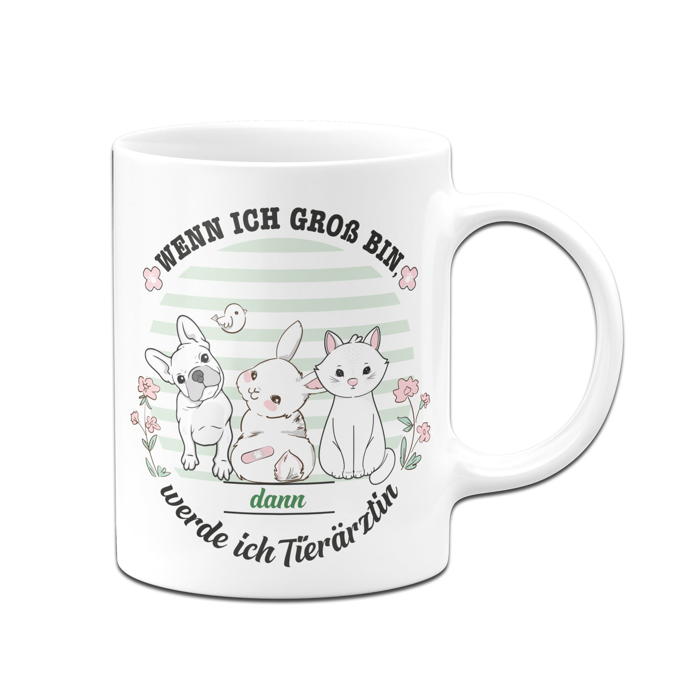 Bild: Kinder-Tasse - Wenn ich groß bin, werde ich Tierärztin. Geschenkidee