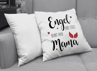 Bild: Kissen - Engel ohne Flügel nennt man Mama Geschenkidee