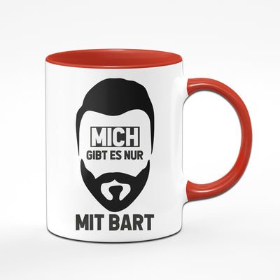 Bild: Tasse - Mich gibt es nur mit Bart Geschenkidee