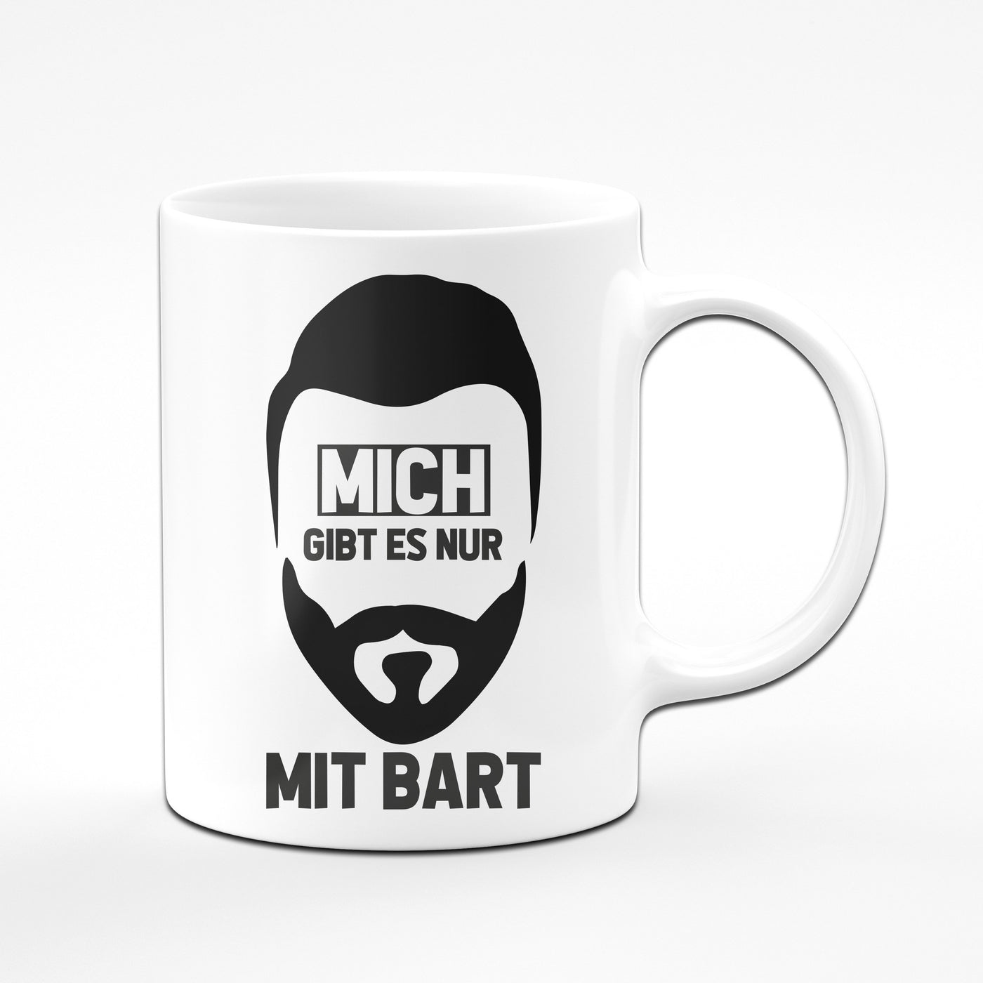 Bild: Tasse - Mich gibt es nur mit Bart Geschenkidee