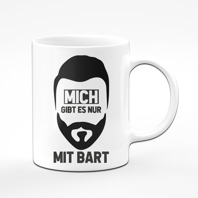 Bild: Tasse - Mich gibt es nur mit Bart Geschenkidee