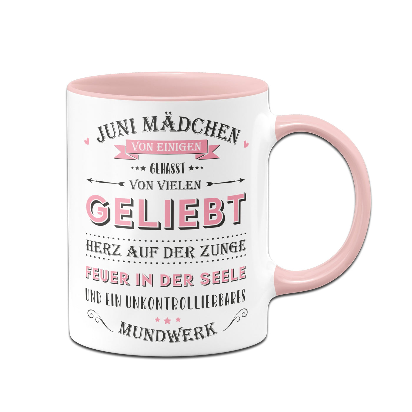 Bild: Tasse - Wunschmonat Mädchen - von einigen gehasst, von vielen geliebt. Geschenkidee