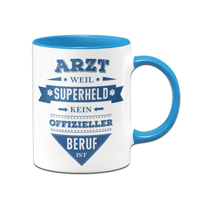 Bild: Tasse - Arzt weil Superheld kein offizieller Beruf ist Geschenkidee