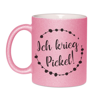 Bild: Glitzertasse - Ich krieg Pickel! Geschenkidee