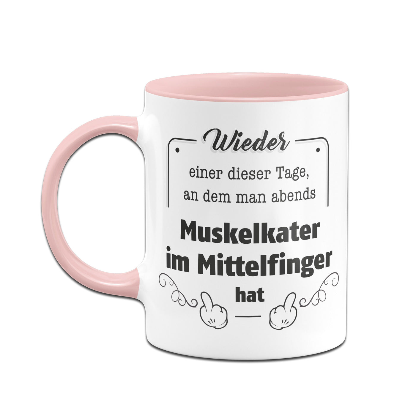 Bild: Tasse - Muskelkater im Mittelfinger Geschenkidee