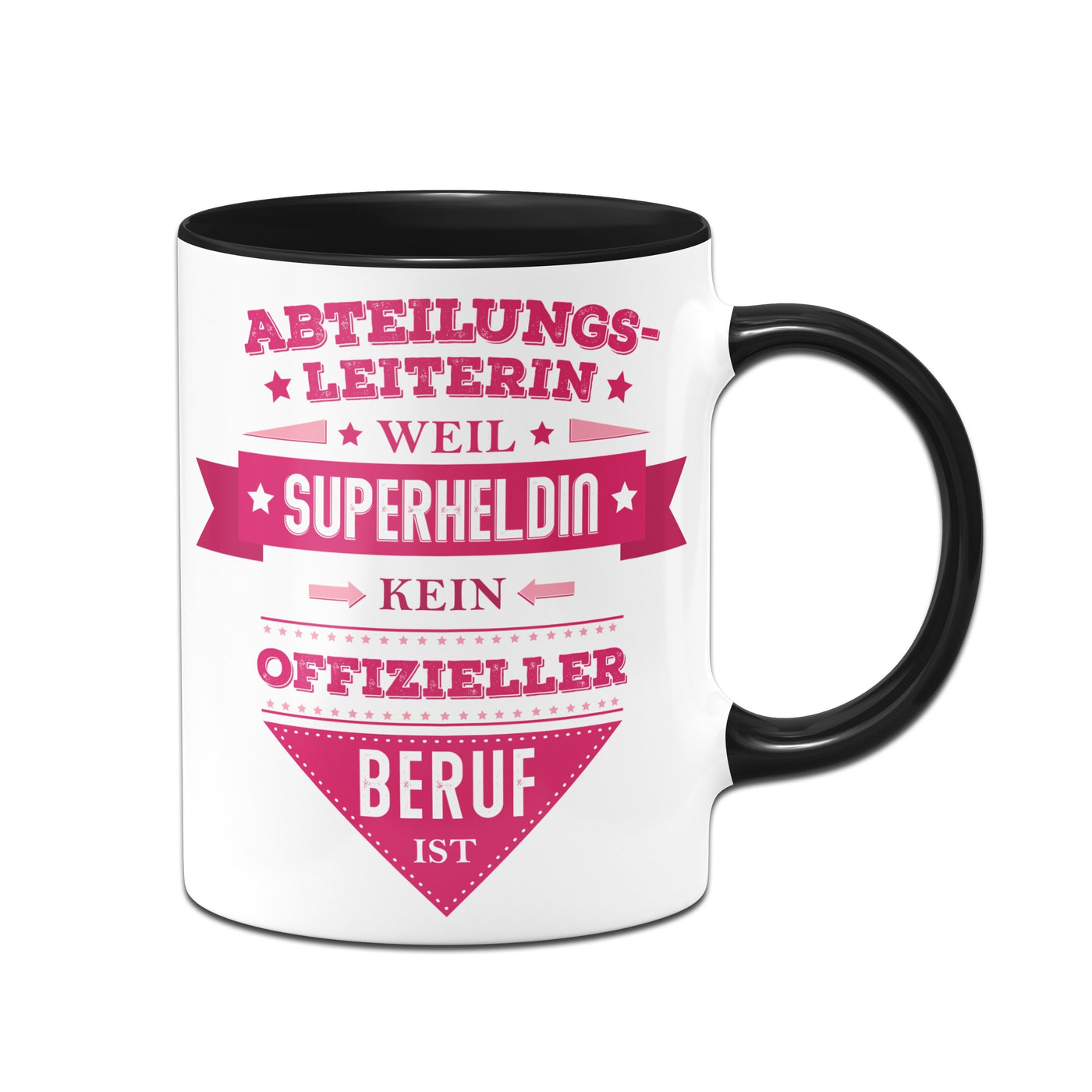 Bild: Tasse - Abteilungsleiterin, weil Superheldin kein offizieller Beruf ist. Geschenkidee