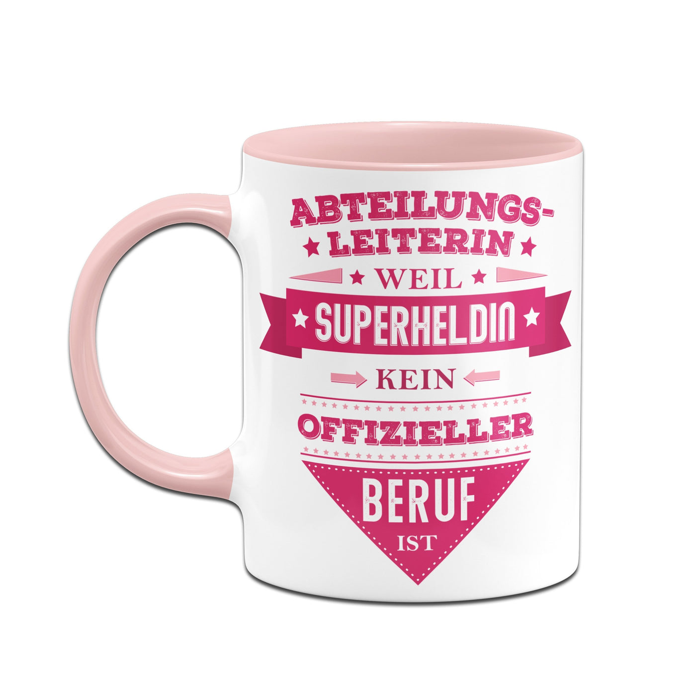 Bild: Tasse - Abteilungsleiterin, weil Superheldin kein offizieller Beruf ist. Geschenkidee