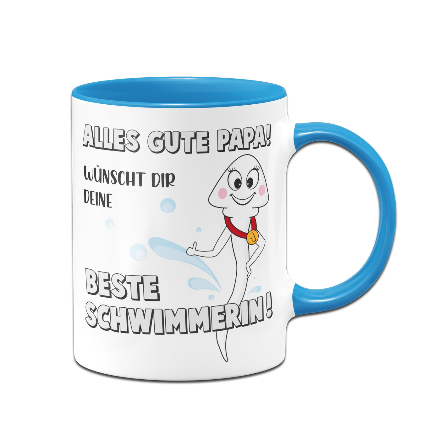 Bild: Tasse - Alles gute Papa! Wünscht Dir Deine beste Schwimmerin! Geschenkidee