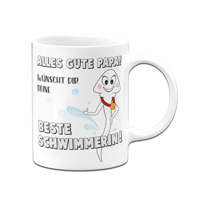 Bild: Tasse - Alles gute Papa! Wünscht Dir Deine beste Schwimmerin! Geschenkidee