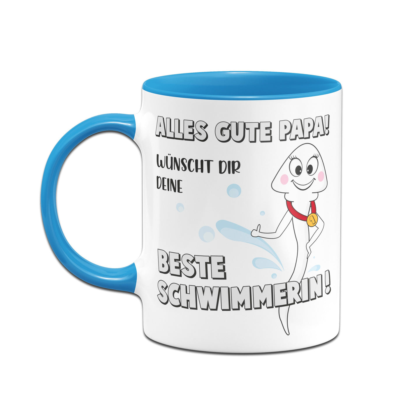 Bild: Tasse - Alles gute Papa! Wünscht Dir Deine beste Schwimmerin! Geschenkidee