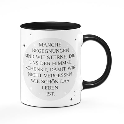 Bild: Tasse - Begegnungen sind wie Sterne Geschenkidee