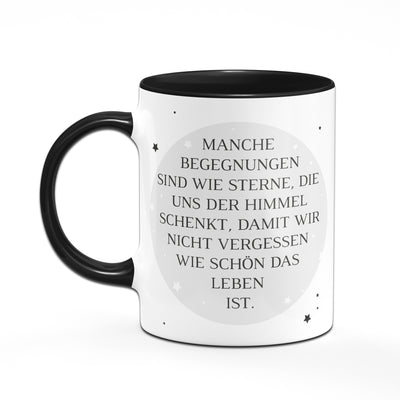 Bild: Tasse - Begegnungen sind wie Sterne Geschenkidee