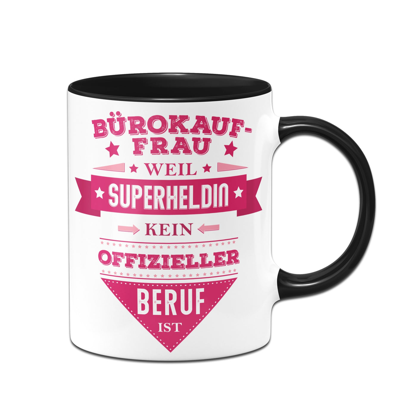 Bild: Tasse - Bürokauffrau, weil Superheldin kein offizieller Beruf ist. Geschenkidee