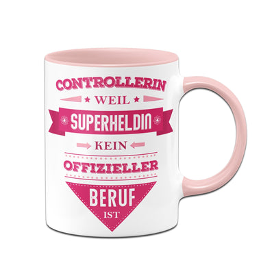 Bild: Tasse - Controllerin, weil Superheldin kein offizieller Beruf ist. Geschenkidee