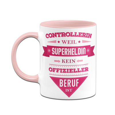Bild: Tasse - Controllerin, weil Superheldin kein offizieller Beruf ist. Geschenkidee