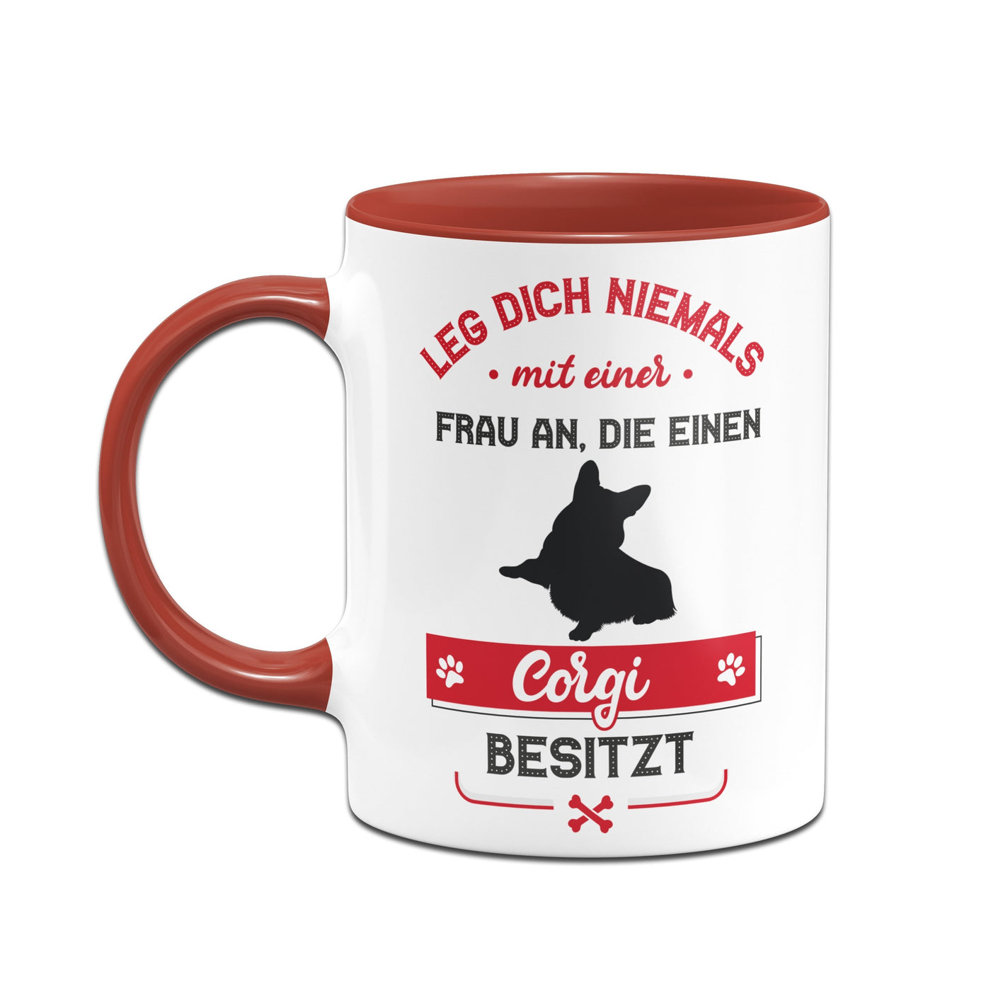 Bild: Tasse - Leg dich niemals mit einer Frau an, die einen Corgi besitzt Geschenkidee