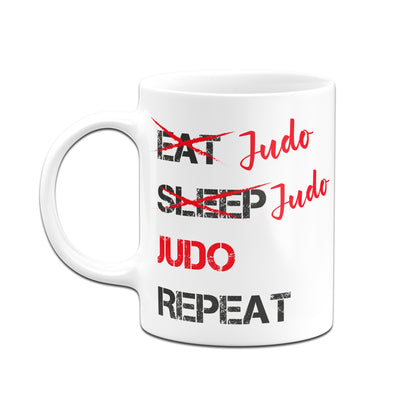 Bild: Tasse - EAT SLEEP JUDO REPEAT Geschenkidee