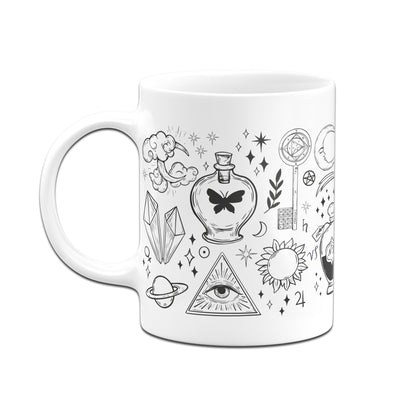 Bild: Tasse - Esoterik Symbole - Wimmebild Geschenkidee