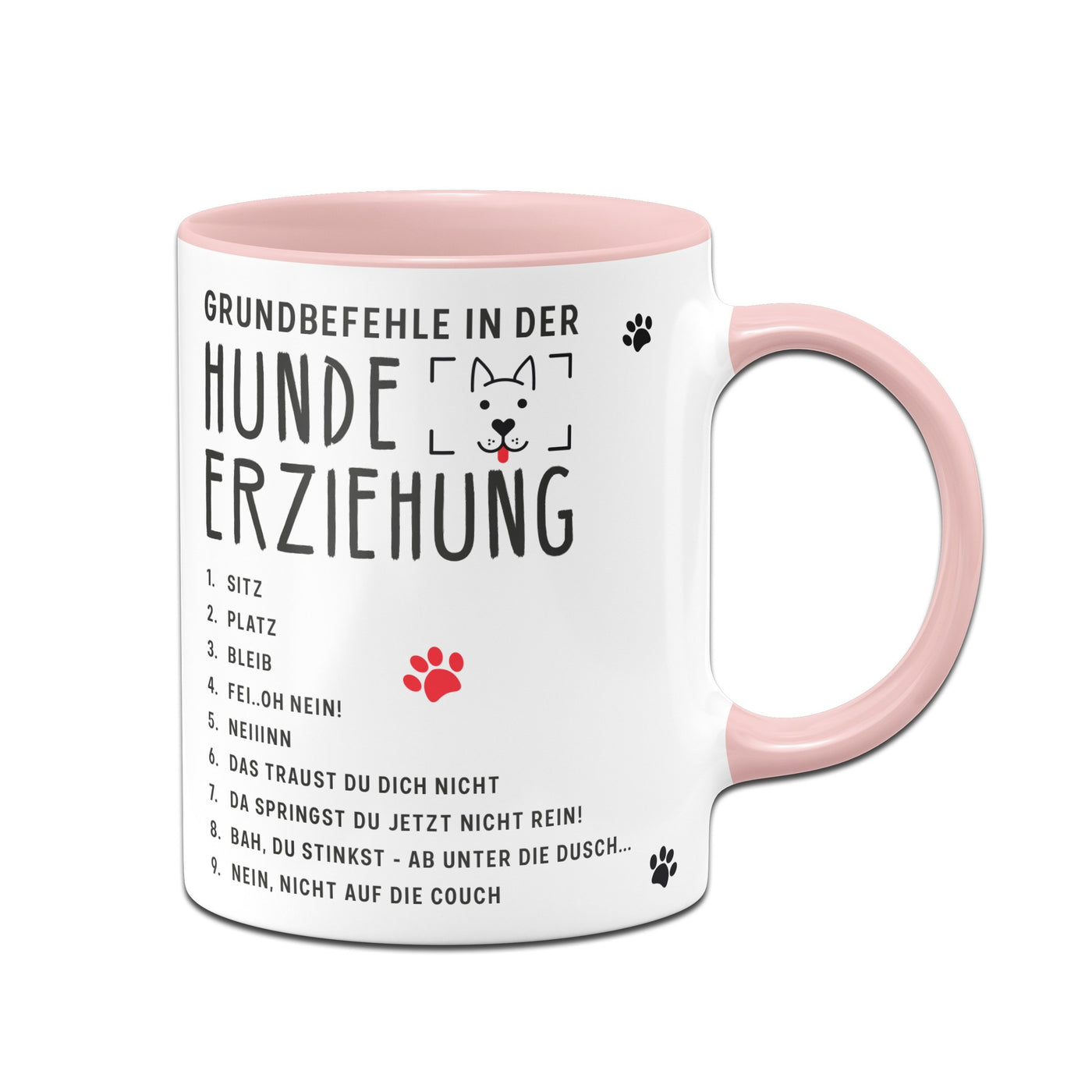 Bild: Tasse - Grundbefehle in der Hunde-Erziehung Geschenkidee