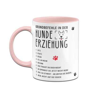 Bild: Tasse - Grundbefehle in der Hunde-Erziehung Geschenkidee