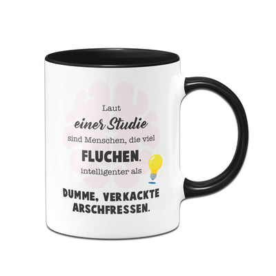 Bild: Tasse - Laut einer Studie sind Menschen, die viel fluchen, intelligenter. Geschenkidee