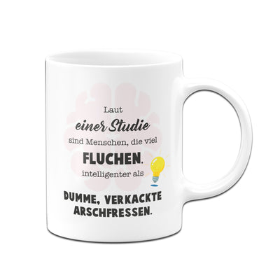 Bild: Tasse - Laut einer Studie sind Menschen, die viel fluchen, intelligenter. Geschenkidee