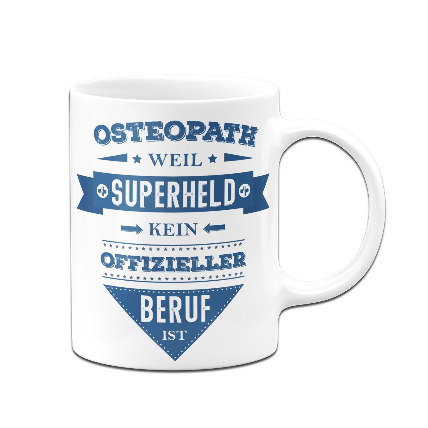 Bild: Tasse - Osteopath, weil Superheld kein offizieller Beruf ist. Geschenkidee