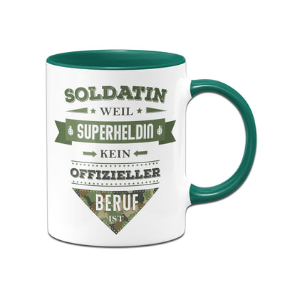 Bild: Tasse - Soldatin, weil Superheldin kein offizieller Beruf ist. Geschenkidee