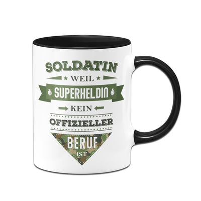 Bild: Tasse - Soldatin, weil Superheldin kein offizieller Beruf ist. Geschenkidee