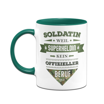 Bild: Tasse - Soldatin, weil Superheldin kein offizieller Beruf ist. Geschenkidee