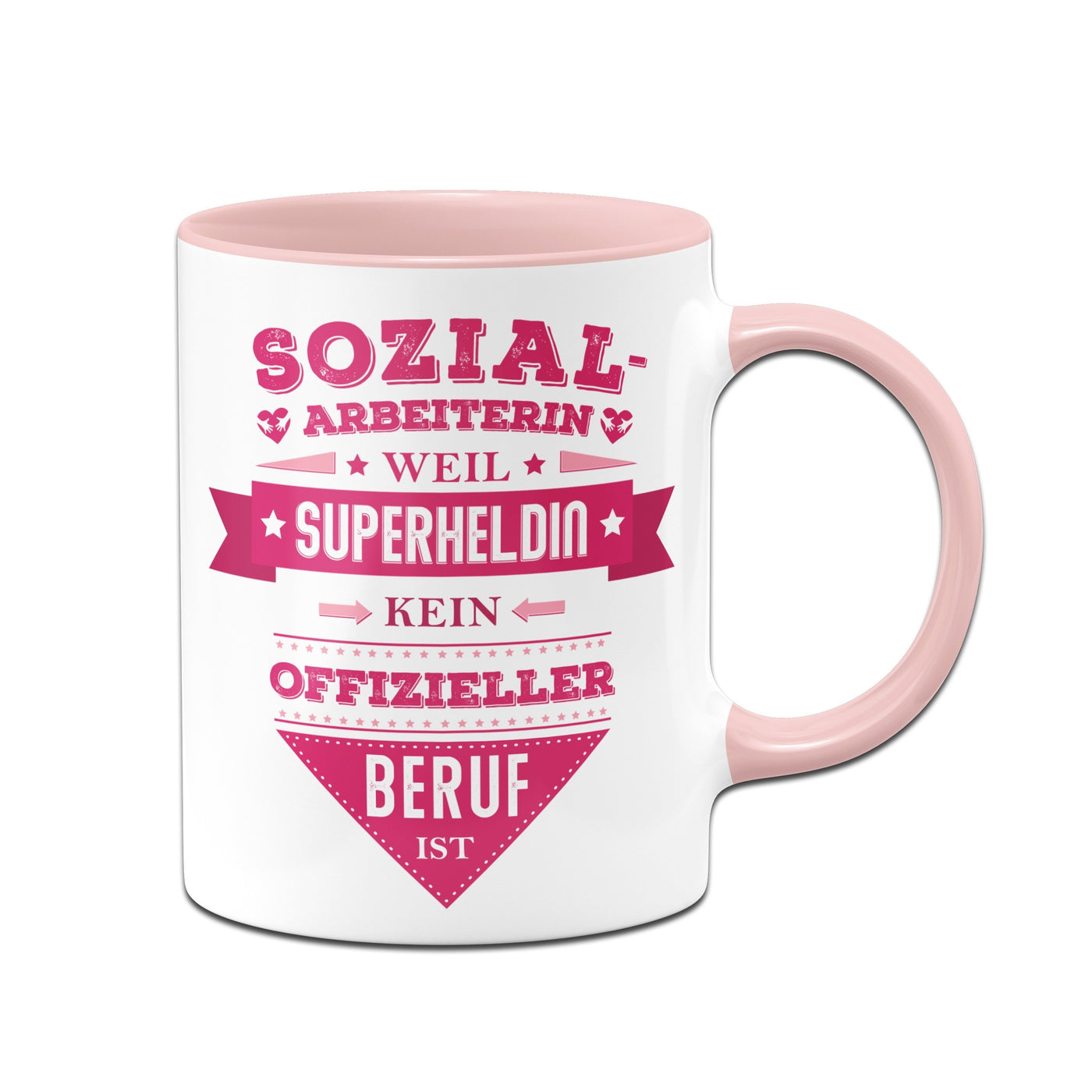 Bild: Tasse - Sozialarbeiterin, weil Superheldin kein offizieller Beruf ist. Geschenkidee