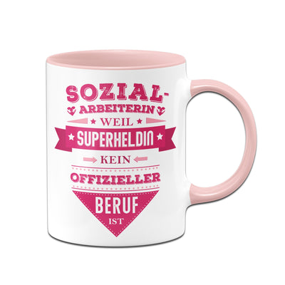Bild: Tasse - Sozialarbeiterin, weil Superheldin kein offizieller Beruf ist. Geschenkidee