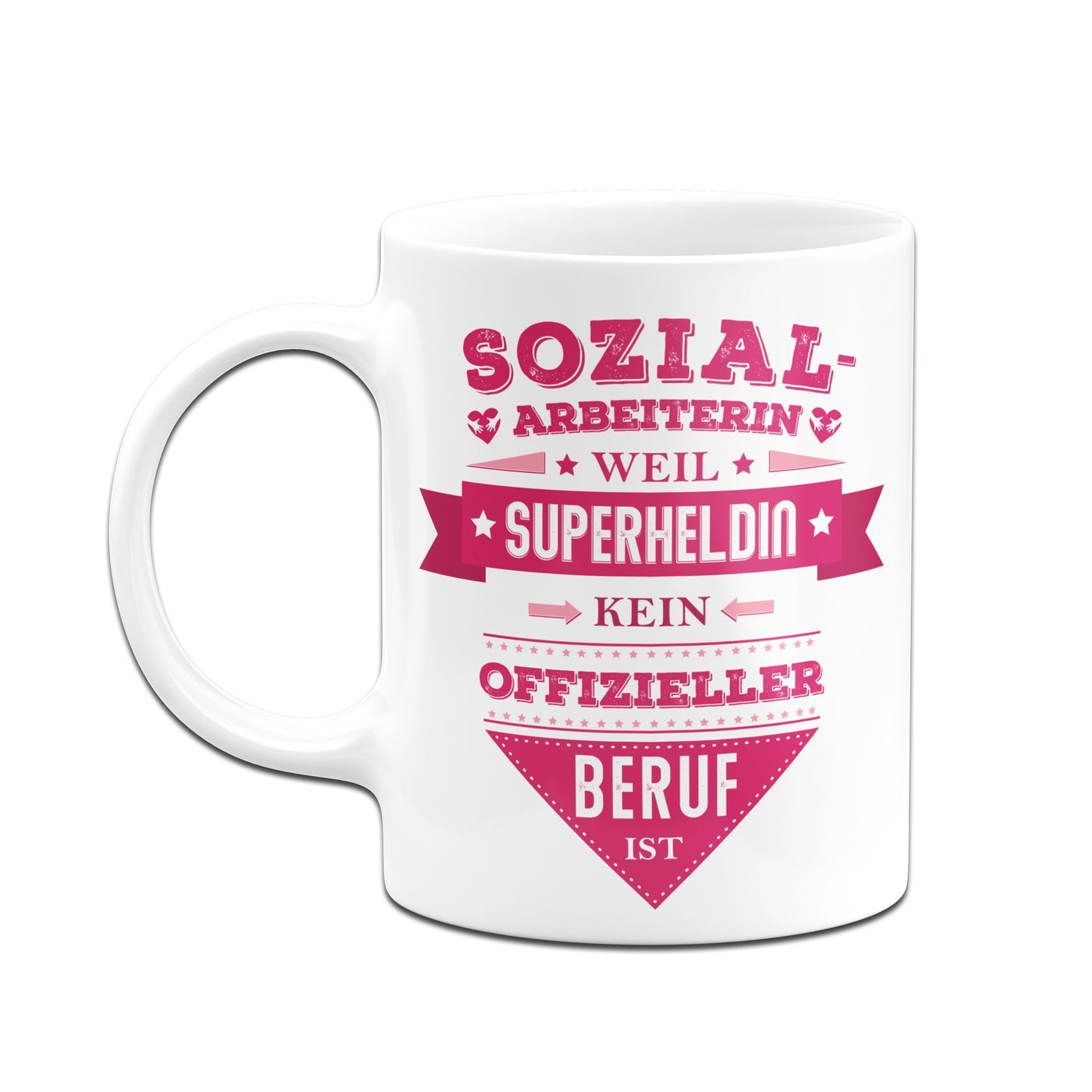 Bild: Tasse - Sozialarbeiterin, weil Superheldin kein offizieller Beruf ist. Geschenkidee