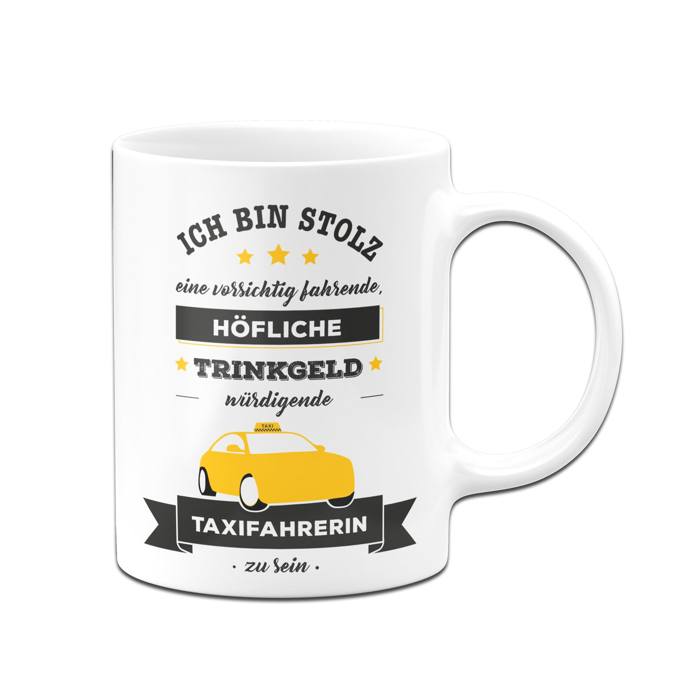 Bild: Tasse - Stolze Taxifahrerin Geschenkidee