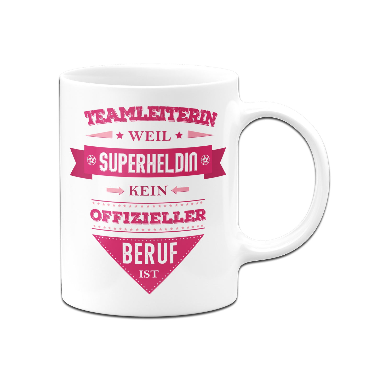 Bild: Tasse - Teamleiterin, weil Superheldin kein offizieller Beruf ist. Geschenkidee