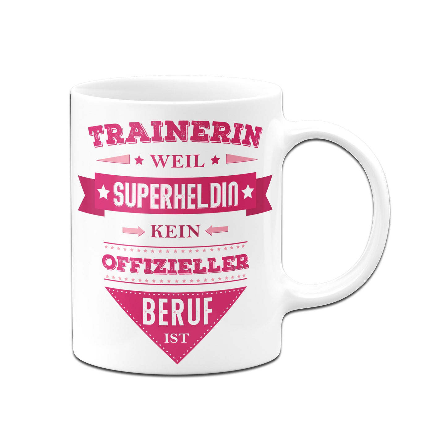Bild: Tasse - Trainerin, weil Superheldin kein offizieller Beruf ist. Geschenkidee