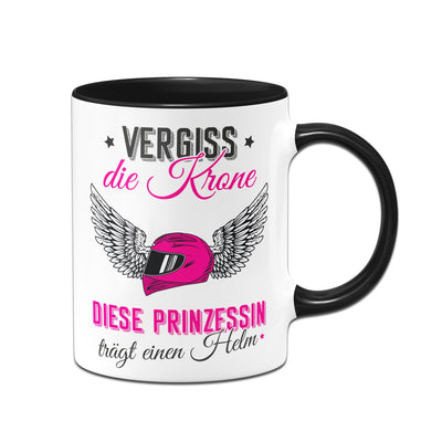 Bild: Tasse - Vergiss die Krone, diese Prinzessin trägt einen Helm. Geschenkidee