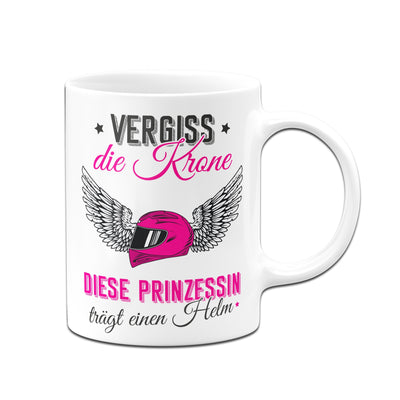 Bild: Tasse - Vergiss die Krone, diese Prinzessin trägt einen Helm. Geschenkidee