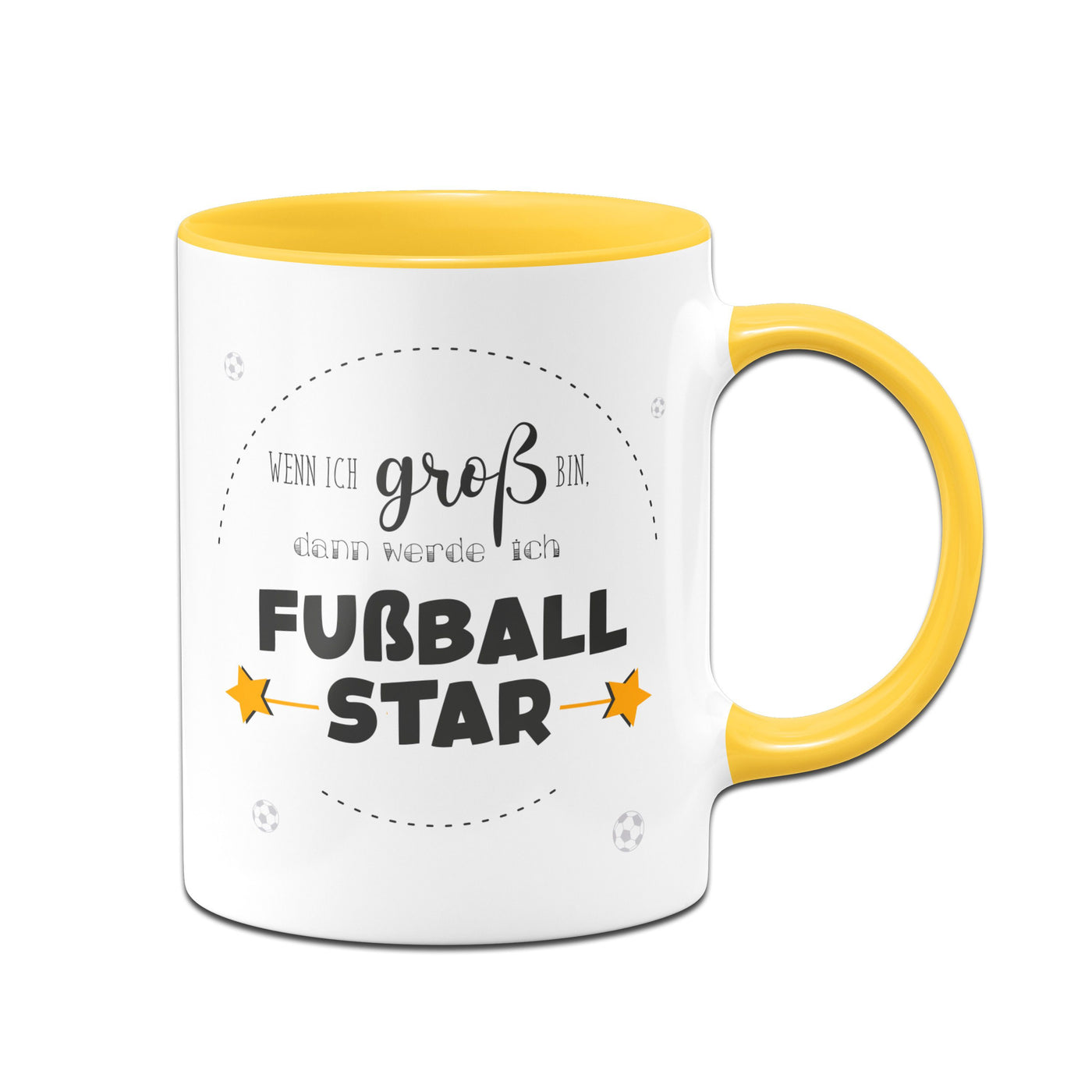 Bild: Tasse - Wenn ich groß bin, dann werde ich Fußballstar. Geschenkidee