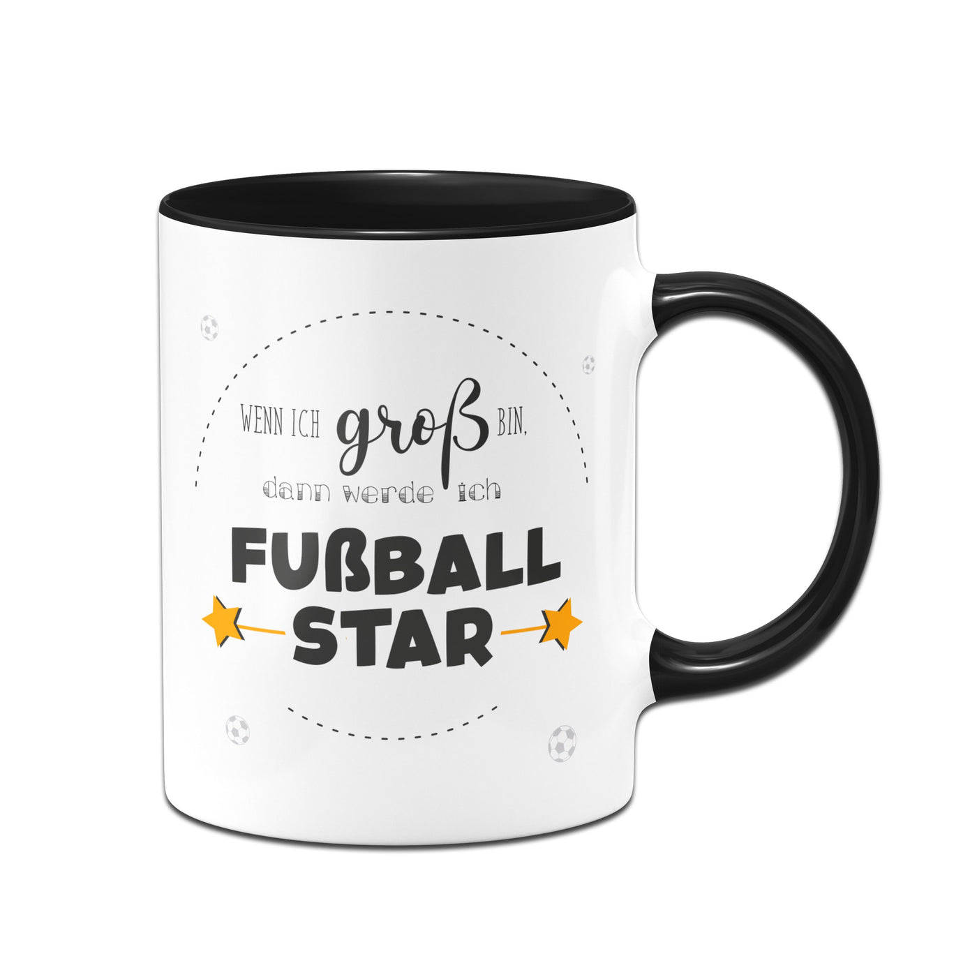 Bild: Tasse - Wenn ich groß bin, dann werde ich Fußballstar. Geschenkidee