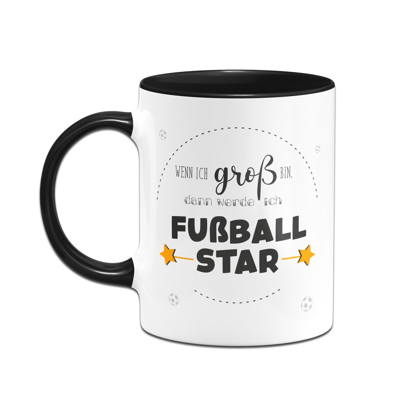 Bild: Tasse - Wenn ich groß bin, dann werde ich Fußballstar. Geschenkidee