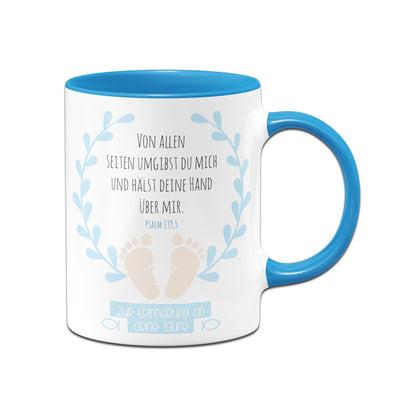 Bild: Tasse - Von allen Seiten umgibst du mich Psalm 139,5 Geschenkidee