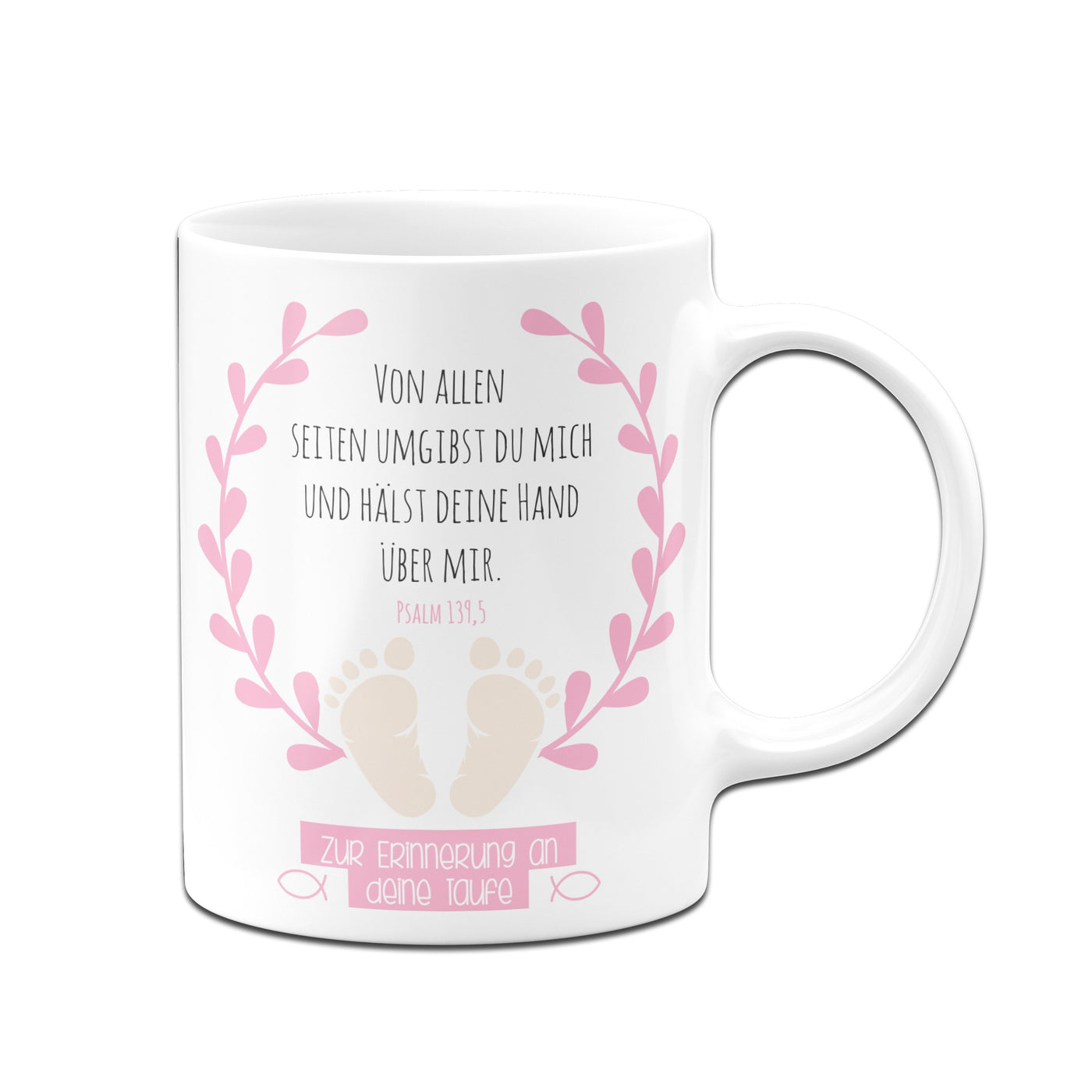 Bild: Tasse - Von allen Seiten umgibst du mich Psalm 139,5 Geschenkidee