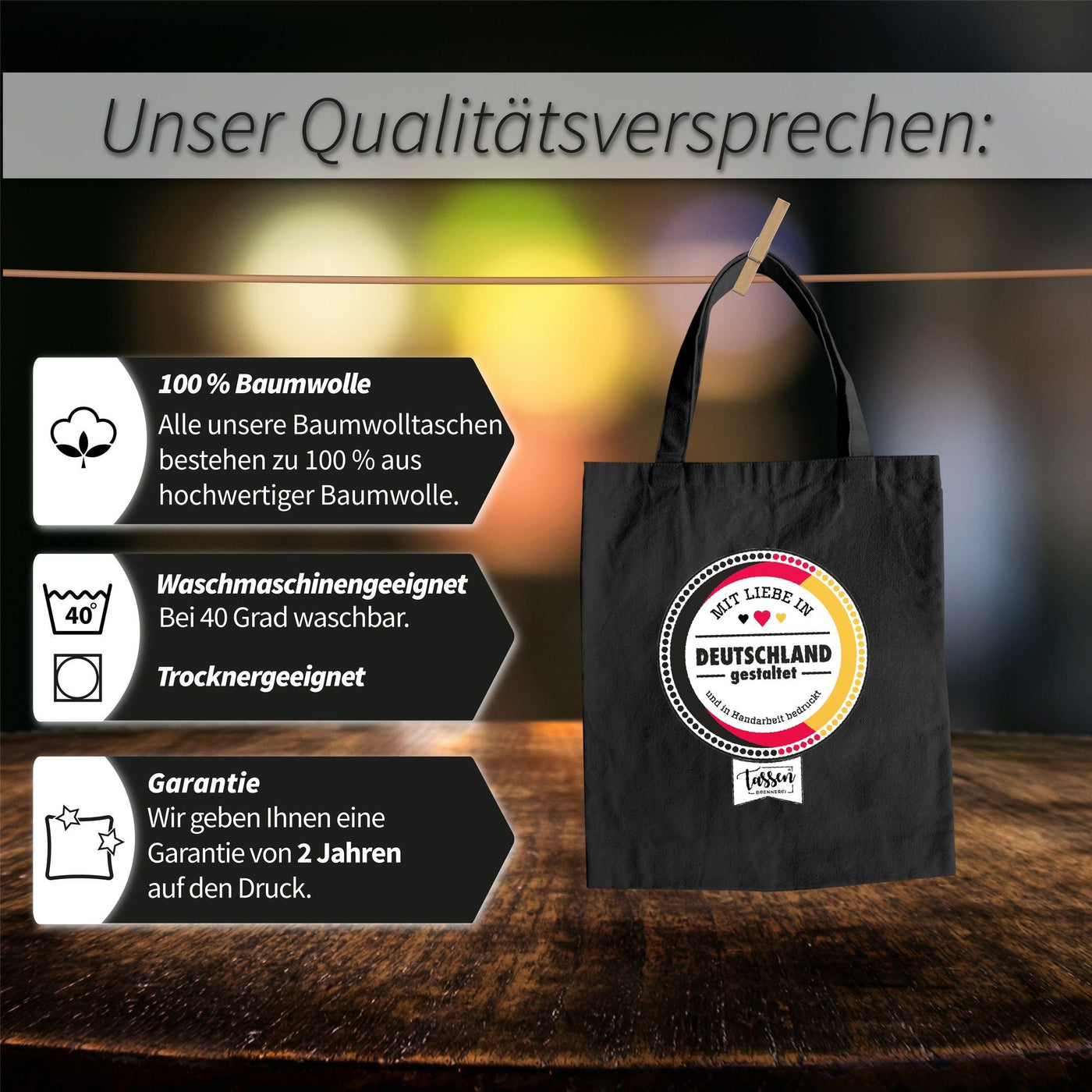 Bild: Baumwolltasche - 100% Baumwolle 20% Hundehaare Geschenkidee