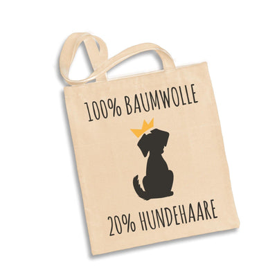 Bild: Baumwolltasche - 100% Baumwolle 20% Hundehaare Geschenkidee