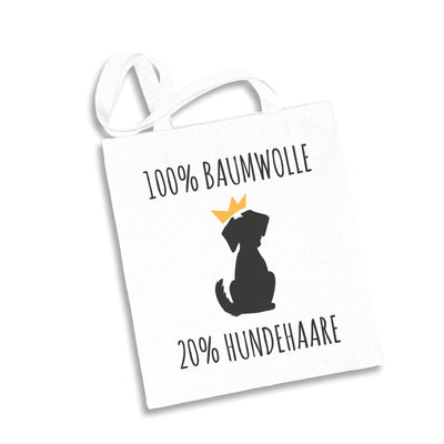 Bild: Baumwolltasche - 100% Baumwolle 20% Hundehaare Geschenkidee